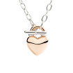 DoDo Halskette Herz aus Roségold und Silber - Bild 2