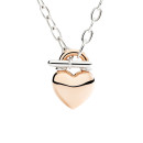 DoDo Halskette Herz aus Roségold und Silber - Bild 2