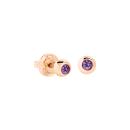 DoDo Ohrstecker Bollicine Roségold und Amethyst - Bild 2