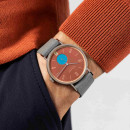 NOMOS Glashütte Tangente 38 Datum Ziegelblau  - Bild 6