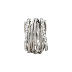 Weißgold, Ringe, Schmuckwerk Saturn Ring SR597-WG