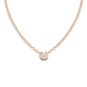 Roségold, Halsschmuck, Al Coro Mezzaluna Collier NC2877R