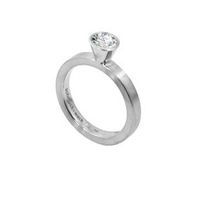 Platin, Ringe, Schmuckwerk Alpen Solitairering GT434-PT