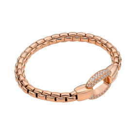 Roségold, Armschmuck, FOPE Eka Flex'it Armband mit Diamantpavé, Ref: 70305BX_PB_R_XRX_0XL