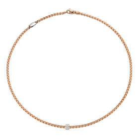 Roségold, Halsschmuck, FOPE Eka Flex'it Halskette, Ref: 73001CX_PB_R_XBX_080