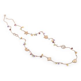 Roségold, Halsschmuck, Al Coro Palladio Collier NC263R80