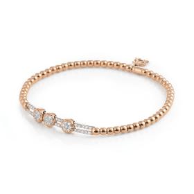 Weißgold, Armschmuck, Al Coro Stretchy Armband A358R