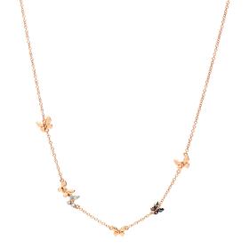 Roségold, Halsschmuck, DoDo Halskette Schmetterling "Precious" DCC2005-BFLYS-BAZ9R
