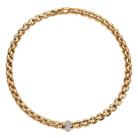 Gelbgold, Halsschmuck, FOPE Eka Flex'it Collier, Ref: 60711CX_PB_G_XBX_043