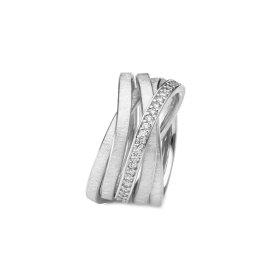 Weißgold, Ringe, Schmuckwerk Saturn Ring SR555-WE-WG