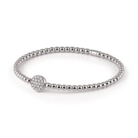 Weißgold, Armschmuck, Al Coro Stretchy Armband A150W16