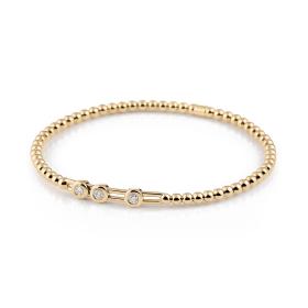Gelbgold, Armschmuck, Al Coro Stretchy Armband A707G