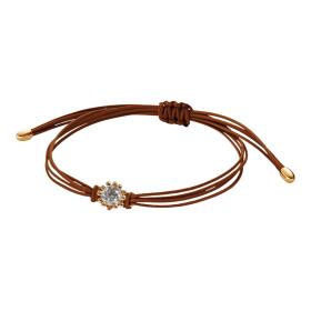Rotgold, Armschmuck, Schmuckwerk Alpen Textilband FA114-RG-6