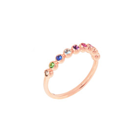 Roségold, Ringe, DoDo Ring Bollicine, Ref: DAC3005-BOLLI-VA09R-53