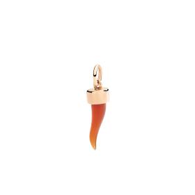 Roségold, Halsschmuck, DoDo Anhänger Horn aus Roségold und Karneol DMC5014-HORNX-CY09R