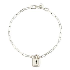 Silber, Armschmuck, DoDo Armband Vorhängeschloss DBC2002-LOCKS-000AG