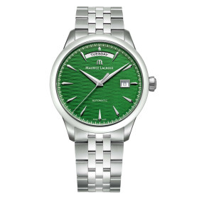         Damen- und Herrenuhr, Maurice Lacroix 1975 Automatic Vagues du Jura Green 756058-SS002-630-1