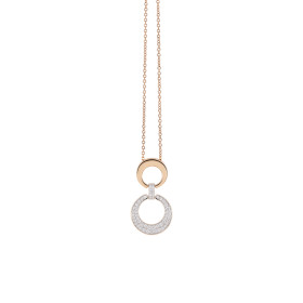 Roségold, Halsschmuck, Al Coro Mezzaluna Collier NC2923R