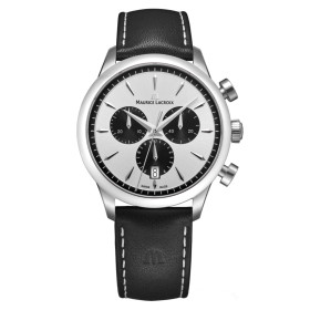         Damen- und Herrenuhr, Maurice Lacroix 1975 Quartz Chronograph 40mm 751038-SS001-130-2