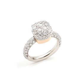 Weißgold, Ringe, Pomellato Nudo Solitaire Ring, Ref: PAC2028O6WHRDB000_65