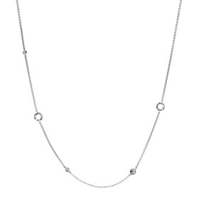 Weißgold, Halsschmuck, Schmuckwerk Alpen Halskette GH915-WG-L