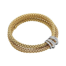 Weißgold, Armschmuck, FOPE Solo Flex'it Armband 65106BX_PB_G_XBX_0XS
