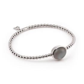Weißgold, Armschmuck, Al Coro Stretchy Armband A981GMW