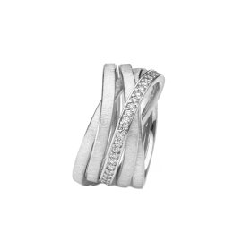 Weißgold, Ringe, Schmuckwerk Saturn Ring SR755-WE-WG