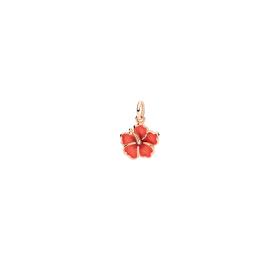 Roségold, Halsschmuck, DoDo Anhänger Hibiskusblüte DMC5005-HIBIS-EAR9R