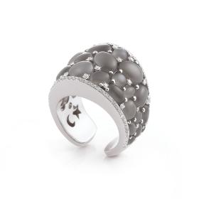 Weißgold, Ringe, Al Coro Mezzaluna Ring R7137GMW