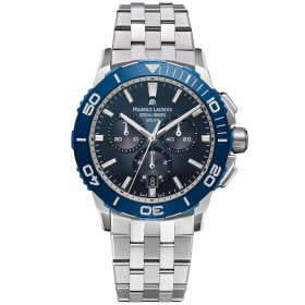 Damen- und Herrenuhr, Maurice Lacroix Pontos S Solar Chronograph, Ref: PT1038-SSL42-430-1
