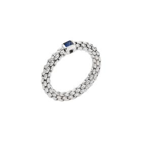 Weißgold, Ringe, FOPE Souls Flex'it Ring mit Saphir 09E08AX_B2_B_XBX_0XS