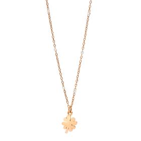 Weißgold, Halsschmuck, DoDo Halskette Mini-Kleeblatt DCB9004-FOURX-0009R
