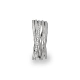 Weißgold, Ringe, Schmuckwerk Saturn Ring SR555-WG