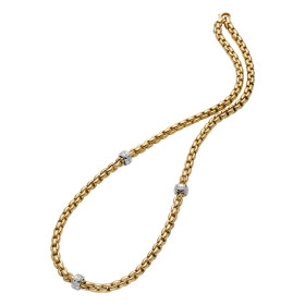 Gelbgold, Halsschmuck, FOPE Eka Collier, Ref: 70605C3_BB_G_XBX_060