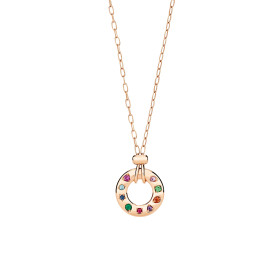 Roségold, Halsschmuck, Pomellato Iconica Wendbare Halskette Mit Anhänger PCC5041O7000000VA