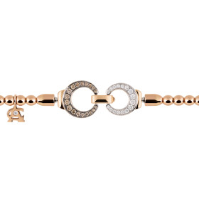 Roségold, Armschmuck, Al Coro Mezzaluna Attrae Armband, Ref: BA43R18_BA15BR_BA18R_BA12WMOR_ACR