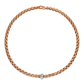 Roségold, Halsschmuck, FOPE Eka Flex'it Collier, Ref: 70705CX_BB_R_XBX_043