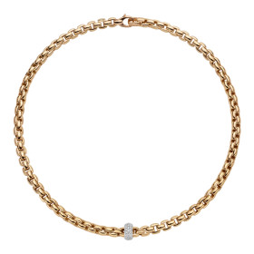 Gelbgold, Halsschmuck, FOPE Eka Flex'it Collier, Ref: 70705CX_PB_G_XBX_043