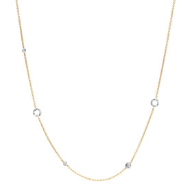 Platin, Halsschmuck, Schmuckwerk Alpen Halskette GH915-GG-PT-L