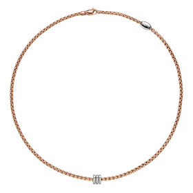 Roségold, Halsschmuck, FOPE Eka Flex'it Collier, Ref: 73901CX_BB_R_BBB_043