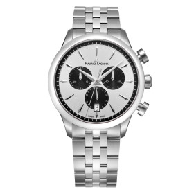         Damen- und Herrenuhr, Maurice Lacroix 1975 Quartz Chronograph 40mm 751038-SS002-130-1