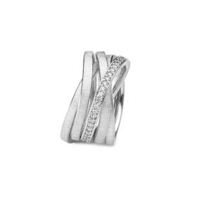 Platin, Ringe, Schmuckwerk Saturn Ring SR555-WE-PT