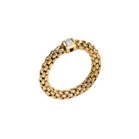 Gelbgold, Ringe, FOPE Souls Flex'it Ring mit weissem Diamanten 09E08AX_BB_G_XGX_0XS