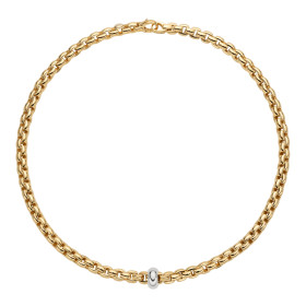 Gelbgold, Halsschmuck, FOPE Eka Flex'it Collier, Ref: 70705CX_XX_G_XBX_043
