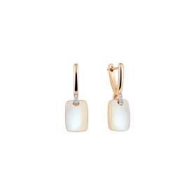 Roségold, Ohrringe, Al Coro La Piazza Ohrringe NE3041MOR