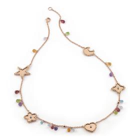 Roségold, Halsschmuck, Al Coro Palladio Collier NC255R