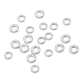 Silber, Halsschmuck, DoDo Komponenten Rondelle DUA6002-RON20-000AG