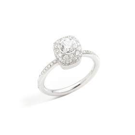 Weißgold, Ringe, Pomellato Nudo Petit Ring, Ref: PAC2100FBWHRGV105_53