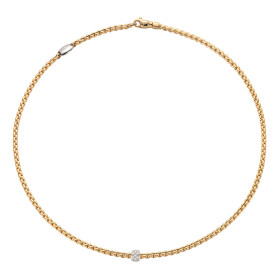 Gelbgold, Halsschmuck, FOPE Eka Flex'it Halskette, Ref: 73001CX_PB_G_XBX_043